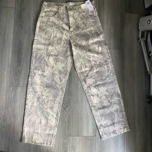 Hollister Gray Abstract Print Jeans